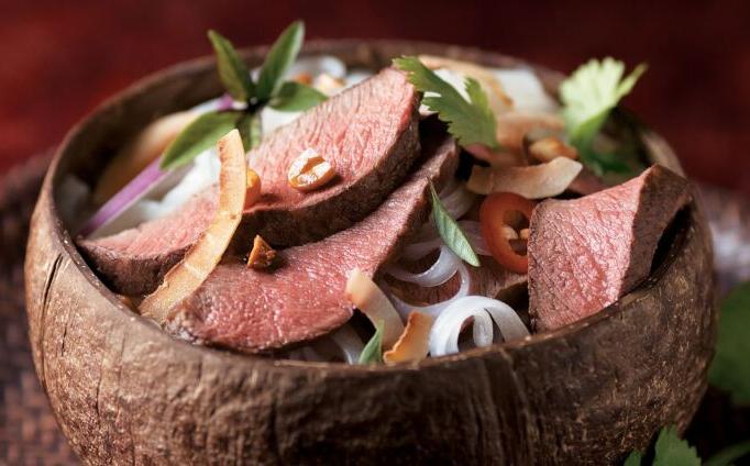 Beef and Coconut Noodle Salad